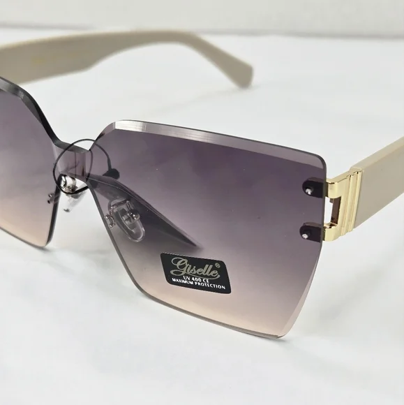Giselle Rimless Gradient Lens Contemporary Collection Women's Sunglasses - Picture 5 of 10
